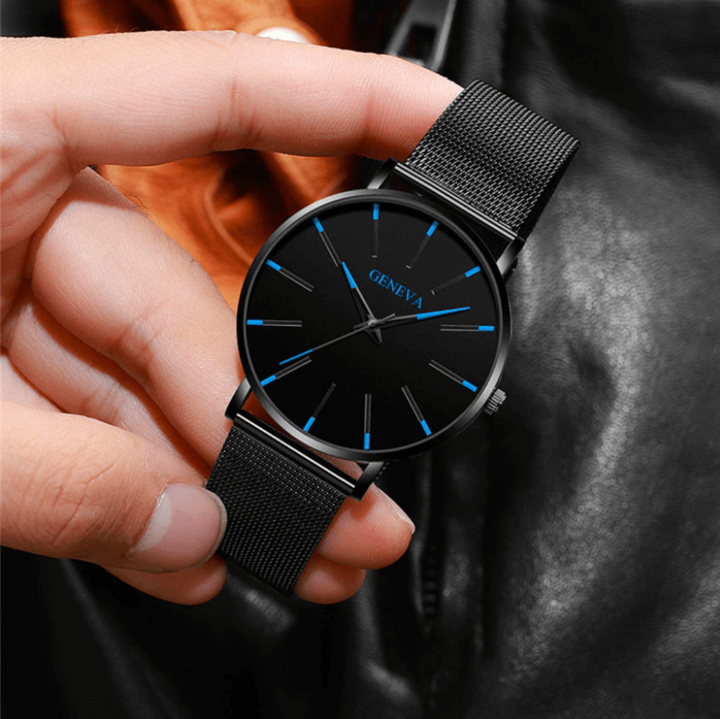 Heren Horloge Minimalistisch Design met Mesh Band