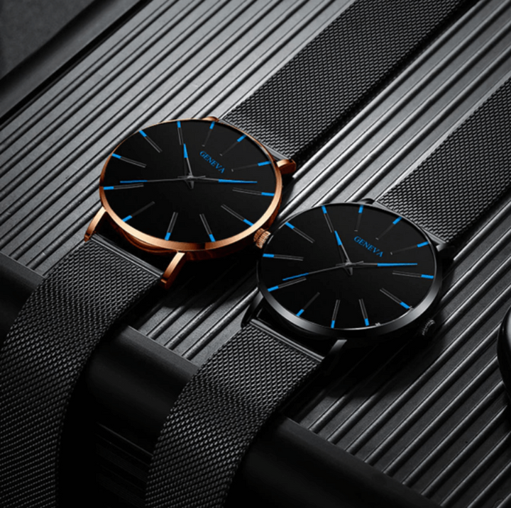 Heren Horloge Minimalistisch Design met Mesh Band