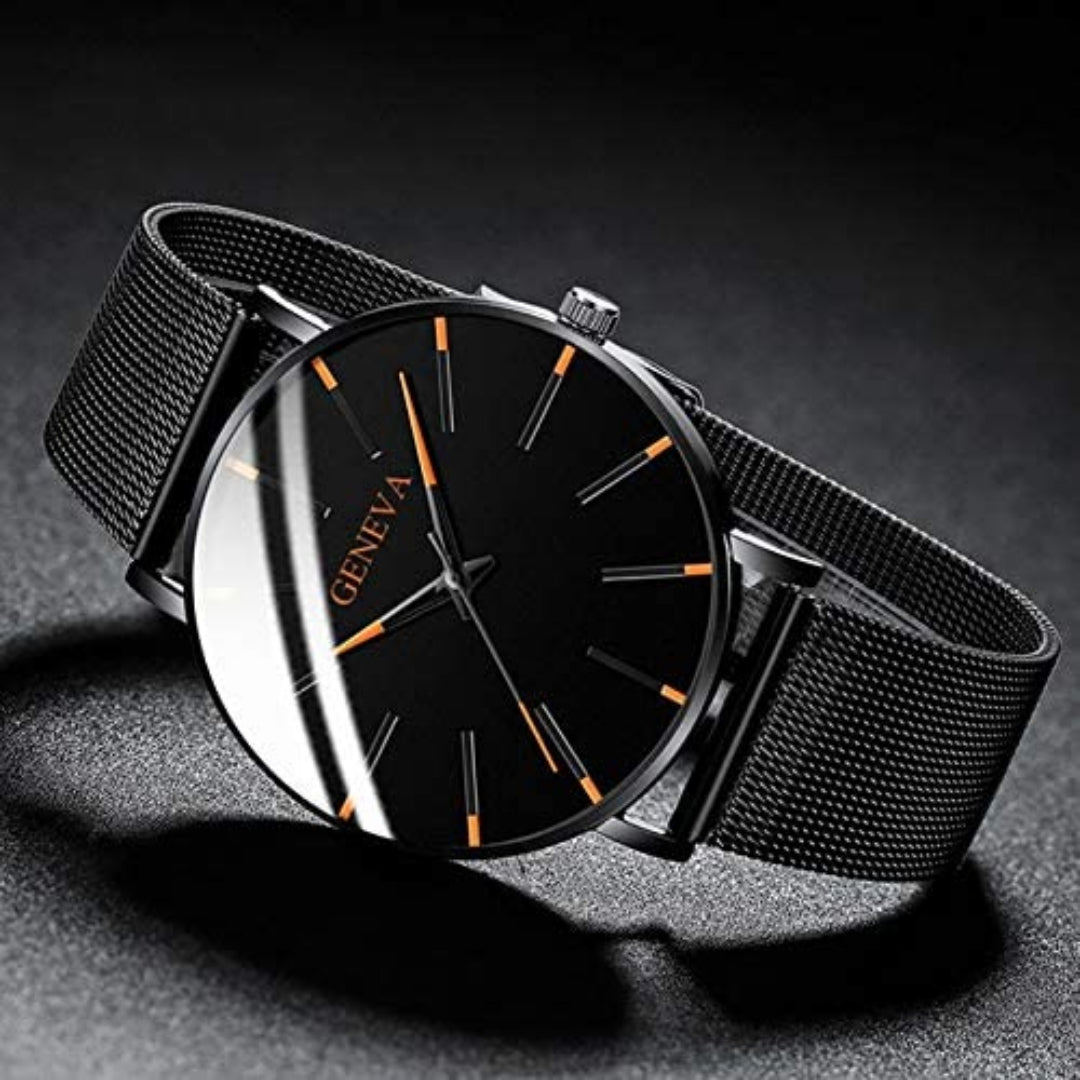 Heren Horloge Minimalistisch Design met Mesh Band