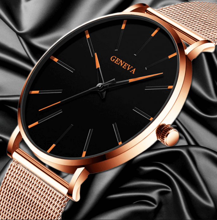 Heren Horloge Minimalistisch Design met Mesh Band