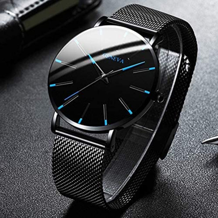 Heren Horloge Minimalistisch Design met Mesh Band