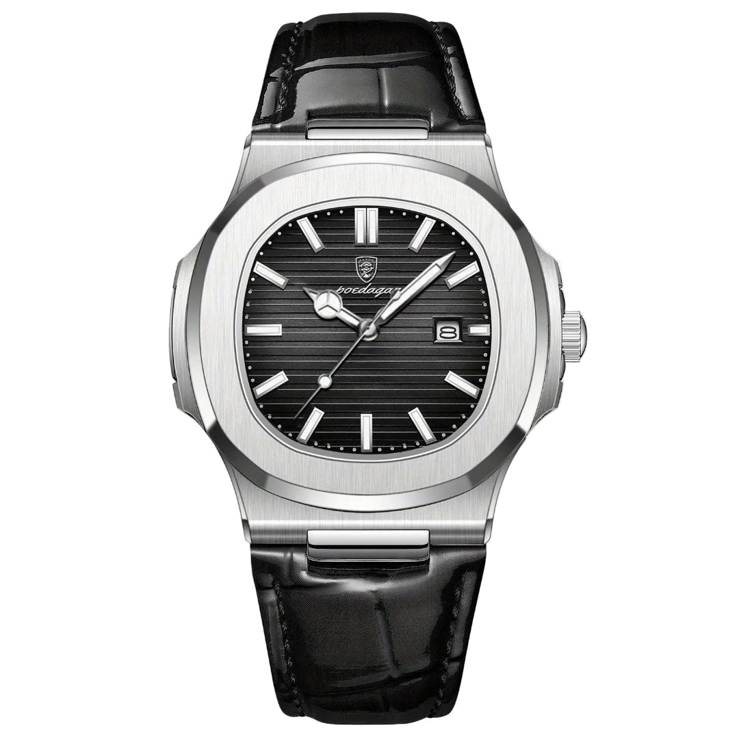Heren Horloge Staal Design met Datumweergave
