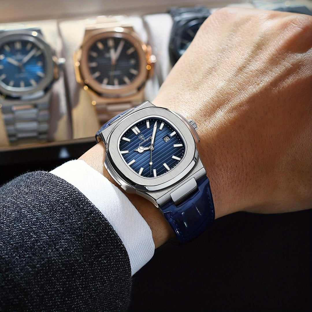 Heren Horloge Staal Design met Datumweergave