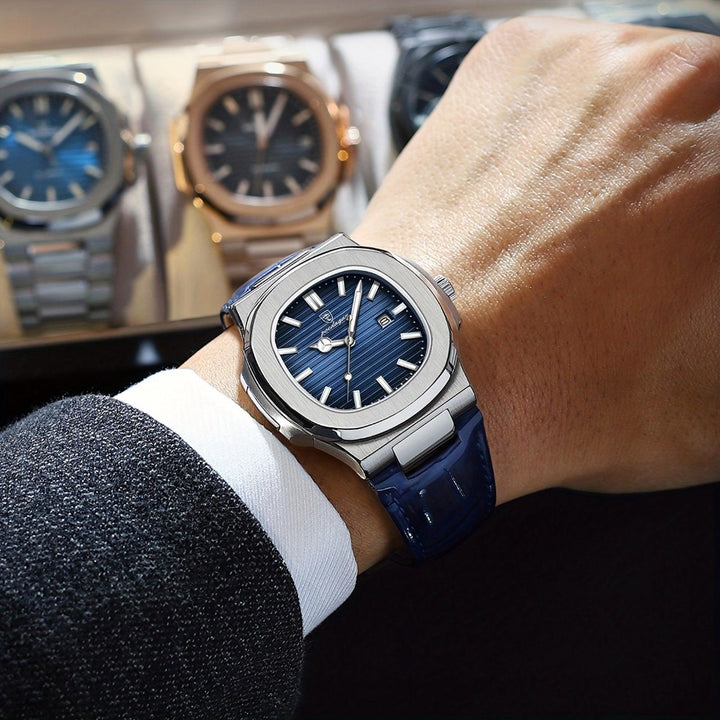 Heren Horloge Staal Design met Datumweergave