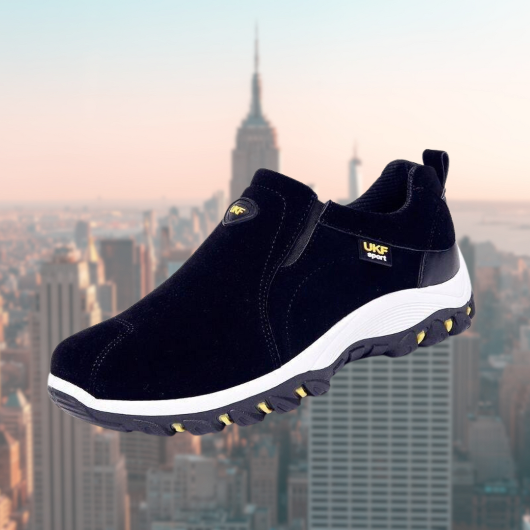 Heren Instap Sneakers – Lage Wandelschoenen met Stevige Zool