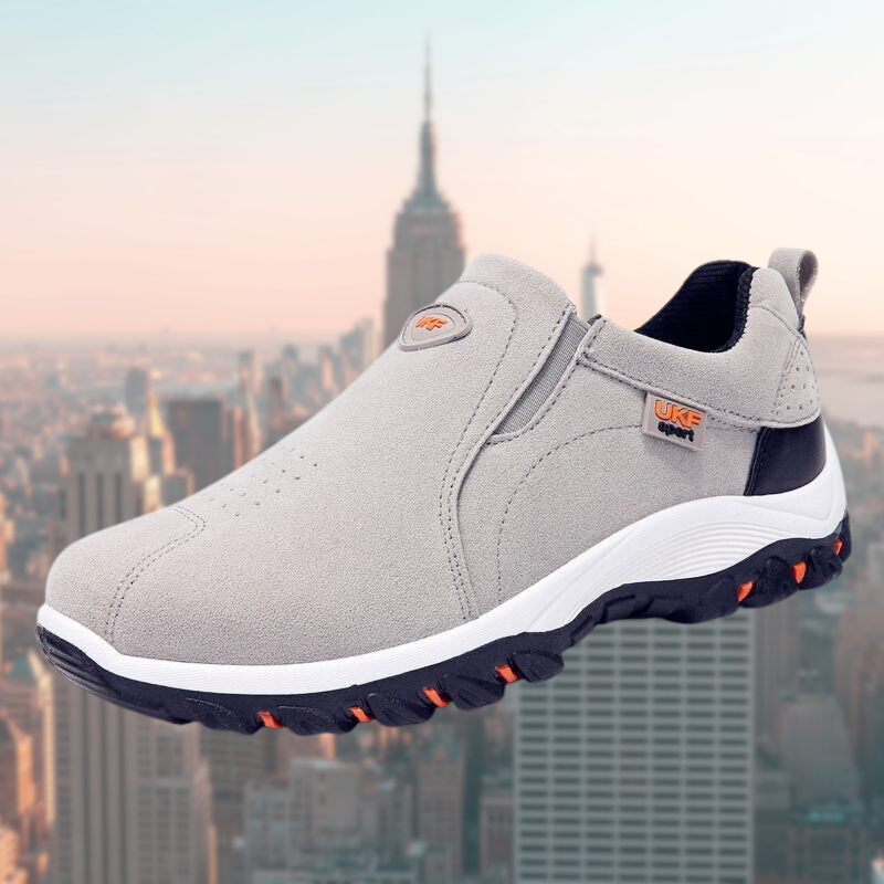 Heren Instap Sneakers – Lage Wandelschoenen met Stevige Zool
