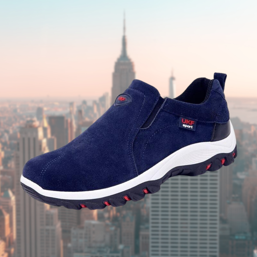 Heren Instap Sneakers – Lage Wandelschoenen met Stevige Zool