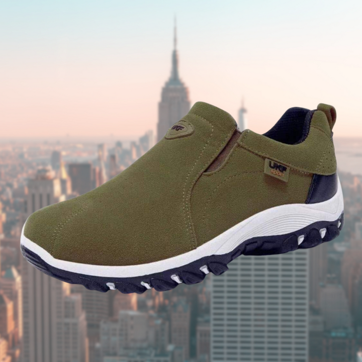Heren Instap Sneakers – Lage Wandelschoenen met Stevige Zool