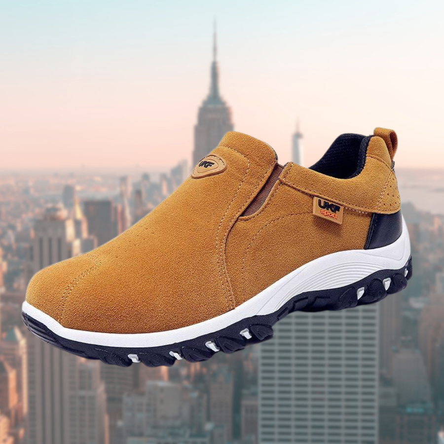 Heren Instap Sneakers – Lage Wandelschoenen met Stevige Zool