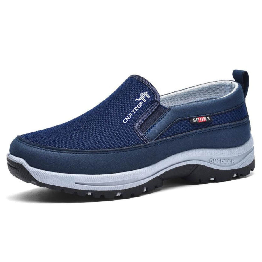 Heren Instap Wandelschoenen – Casual Loafer met Textiel Bovenwerk