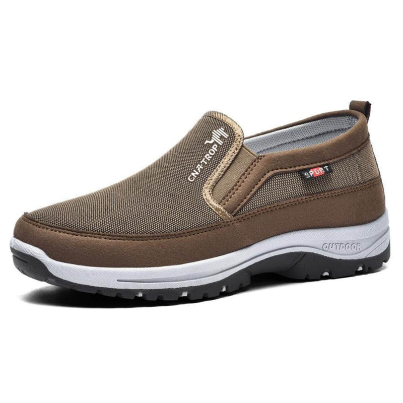 Heren Instap Wandelschoenen – Casual Loafer met Textiel Bovenwerk
