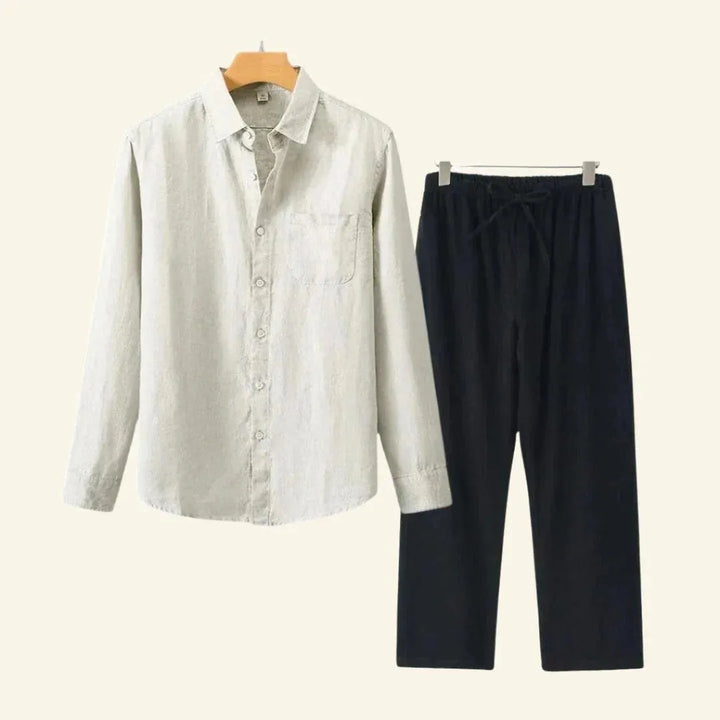 Heren Set Overhemd en Broek - Casual Pasvorm