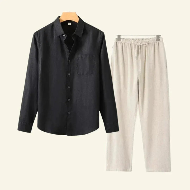 Heren Set Overhemd en Broek - Casual Pasvorm