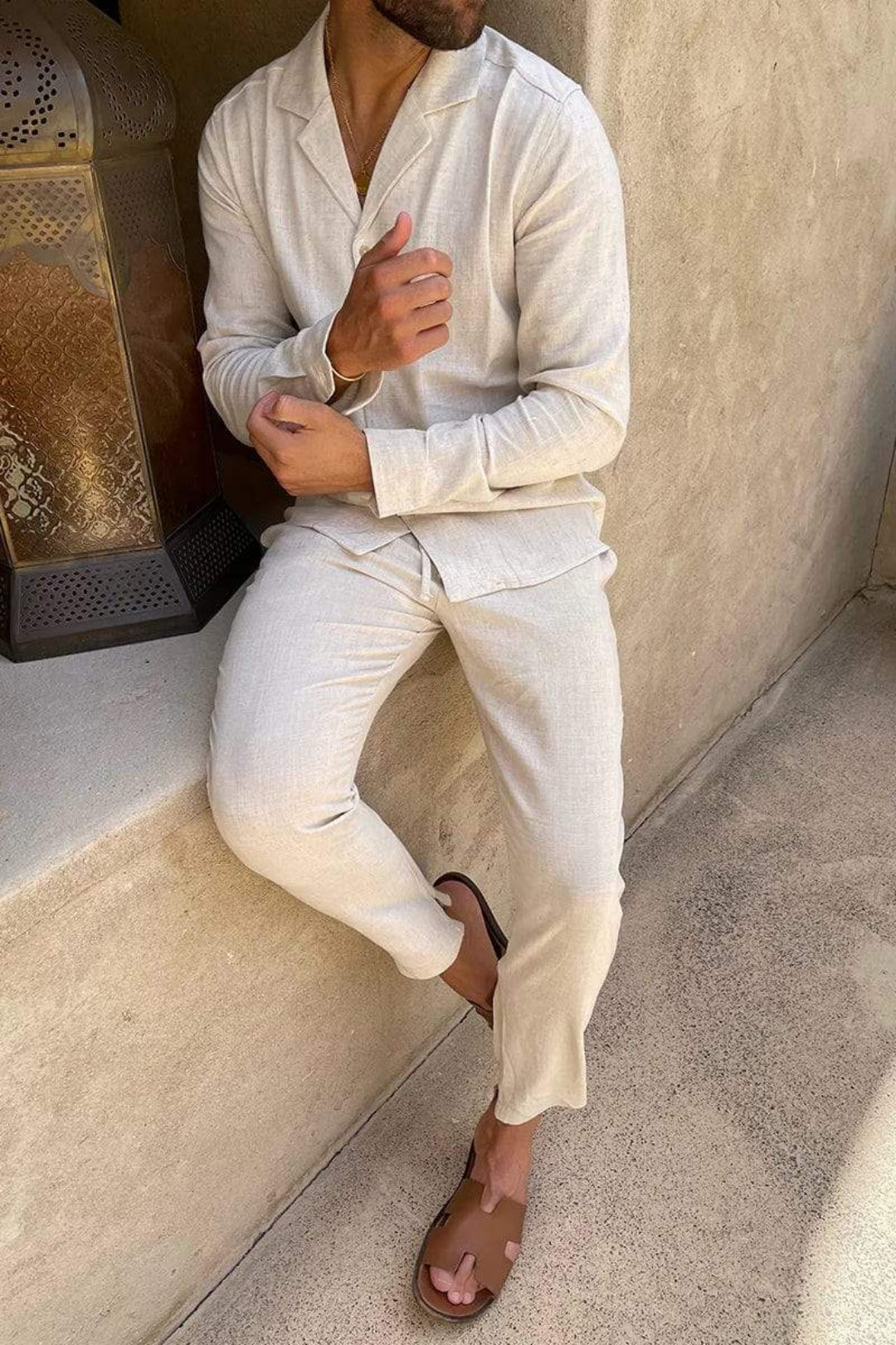 Heren Set Overhemd en Broek - Relaxte Pasvorm