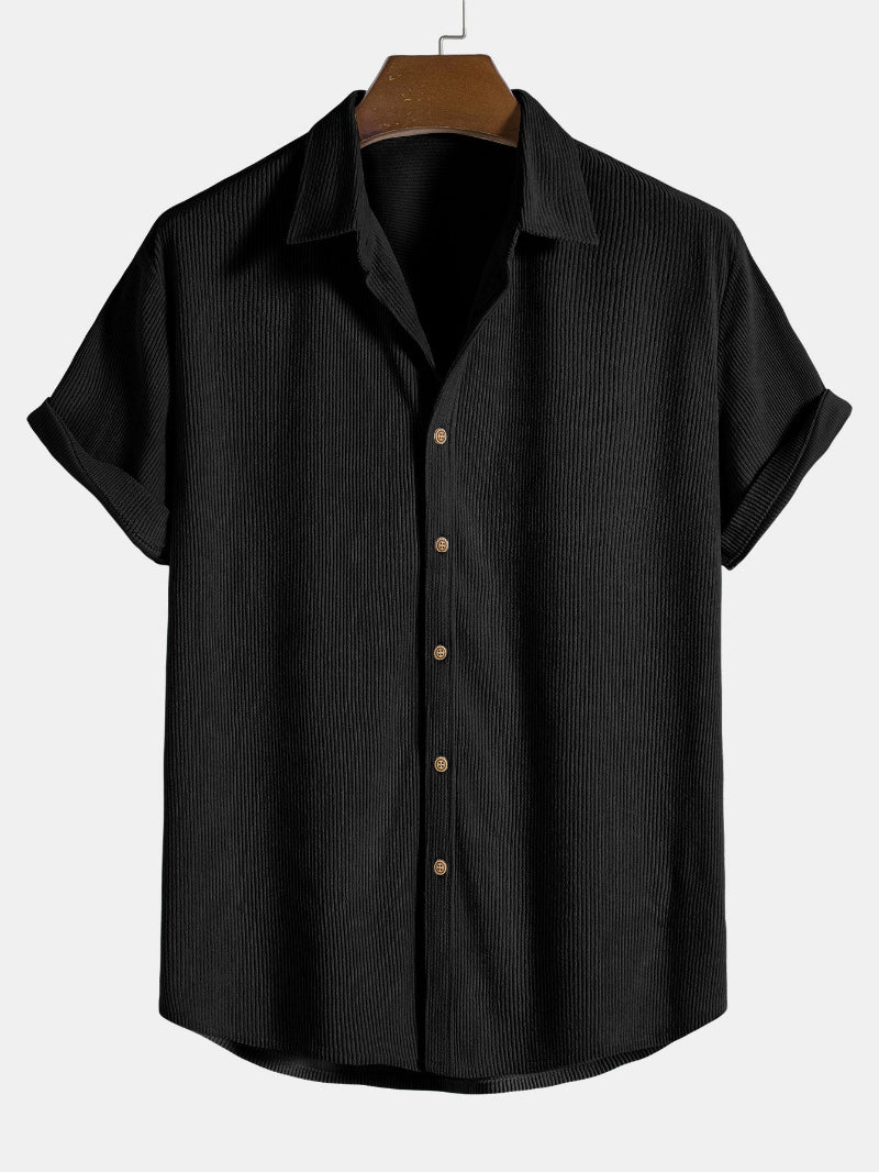 Heren Set Overhemd en Short - Casual Pasvorm