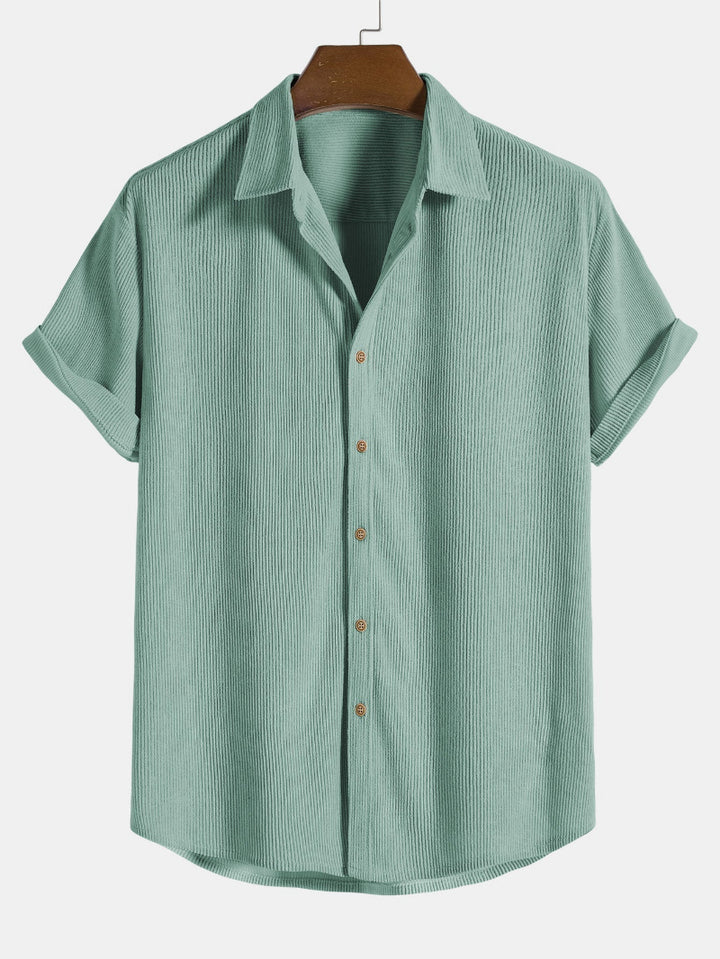 Heren Set Overhemd en Short - Casual Pasvorm
