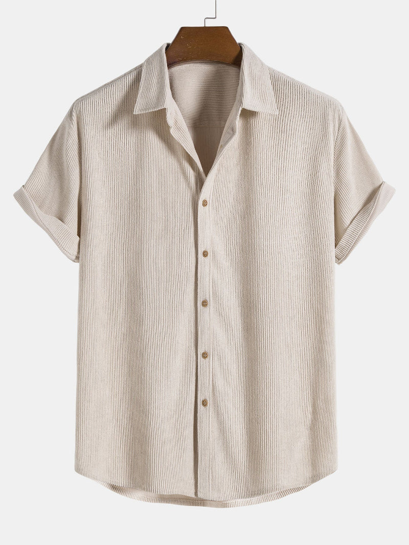 Heren Set Overhemd en Short - Casual Pasvorm