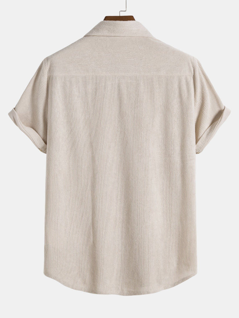 Heren Set Overhemd en Short - Casual Pasvorm