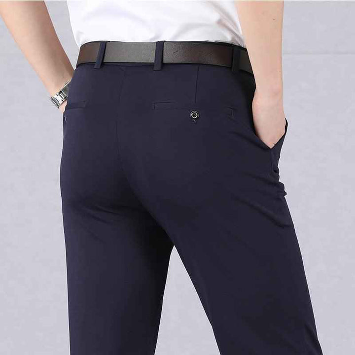 Heren Slim Fit Pantalon met Stretch Taille