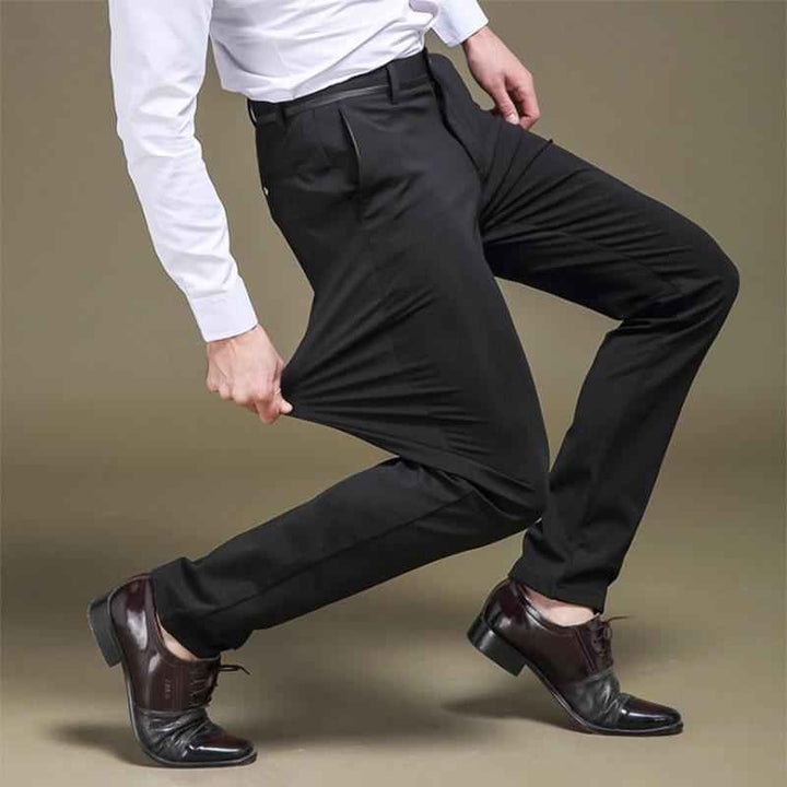 Heren Slim Fit Pantalon met Stretch Taille