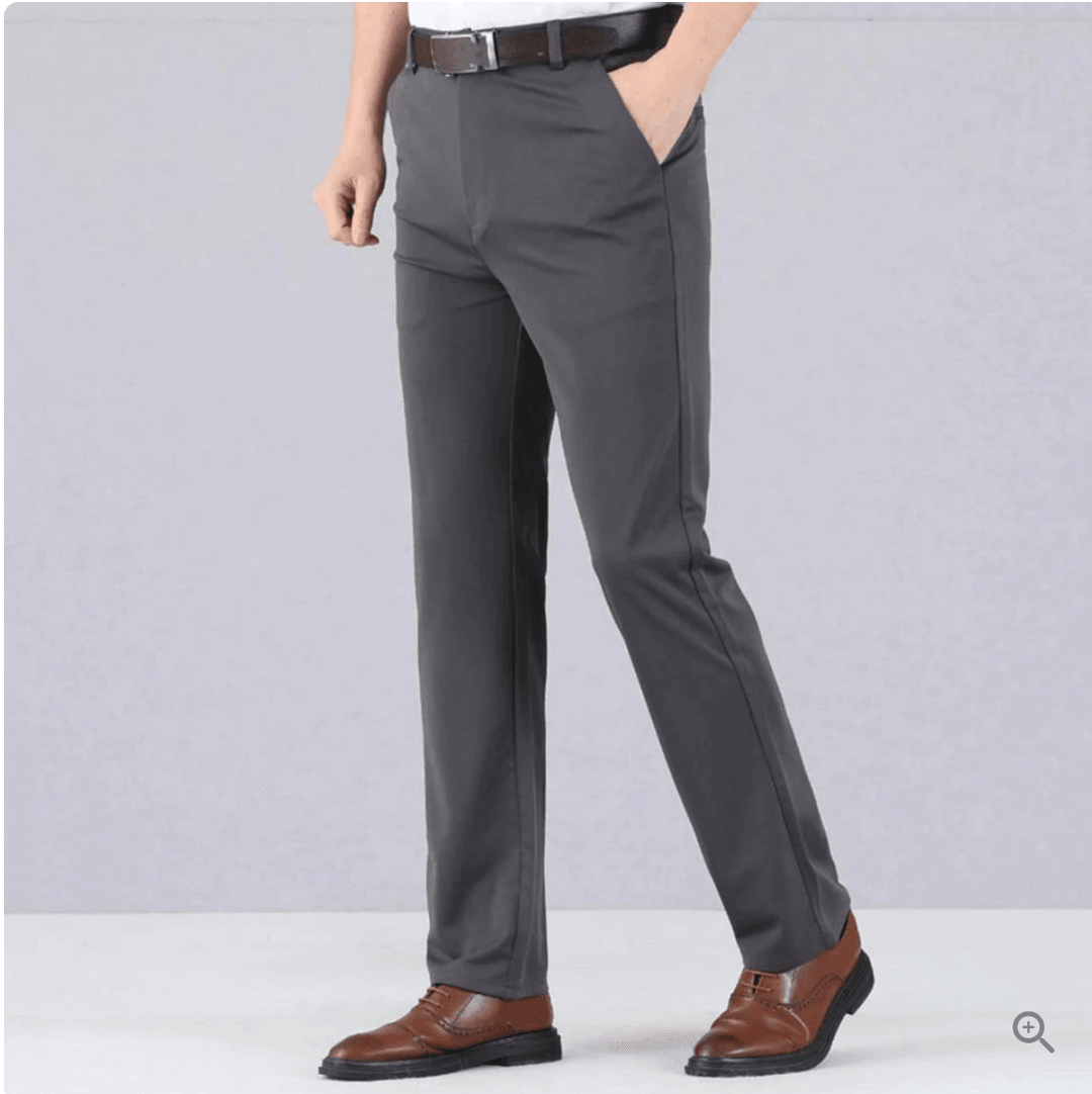 Heren Slim Fit Pantalon met Stretch Taille