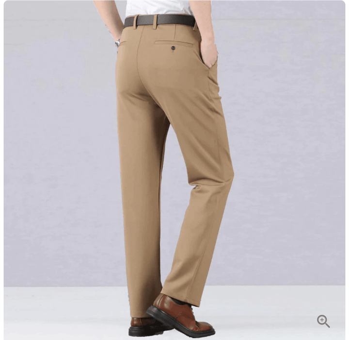 Heren Slim Fit Pantalon met Stretch Taille