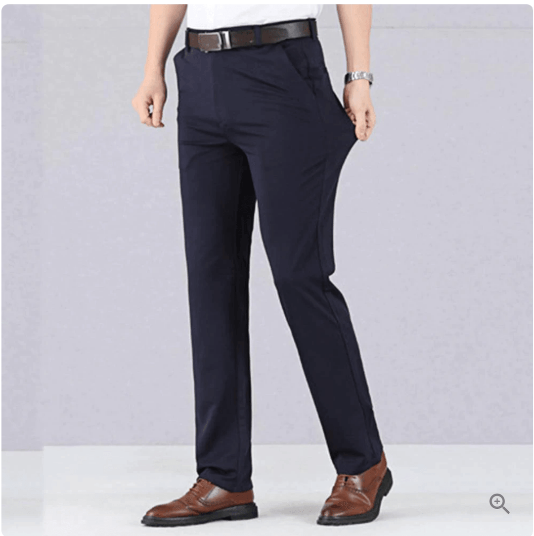 Heren Slim Fit Pantalon met Stretch Taille