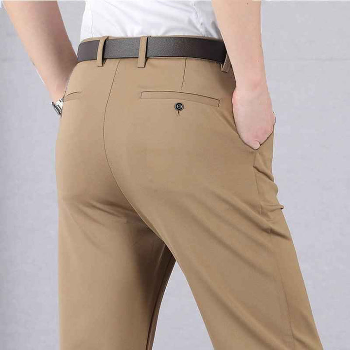 Heren Slim Fit Pantalon met Stretch Taille