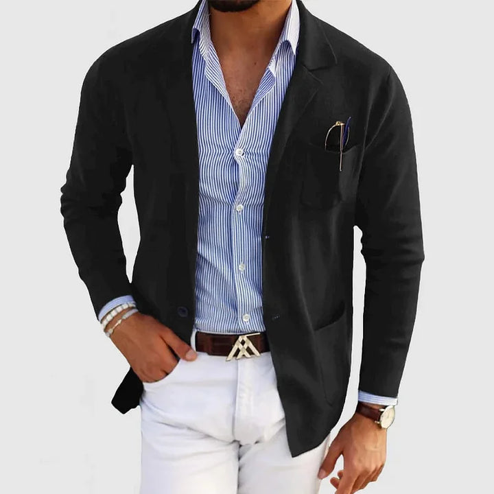 Heren Blazer - Gekeepte Revers met Knoopsluiting aan de Voorkant