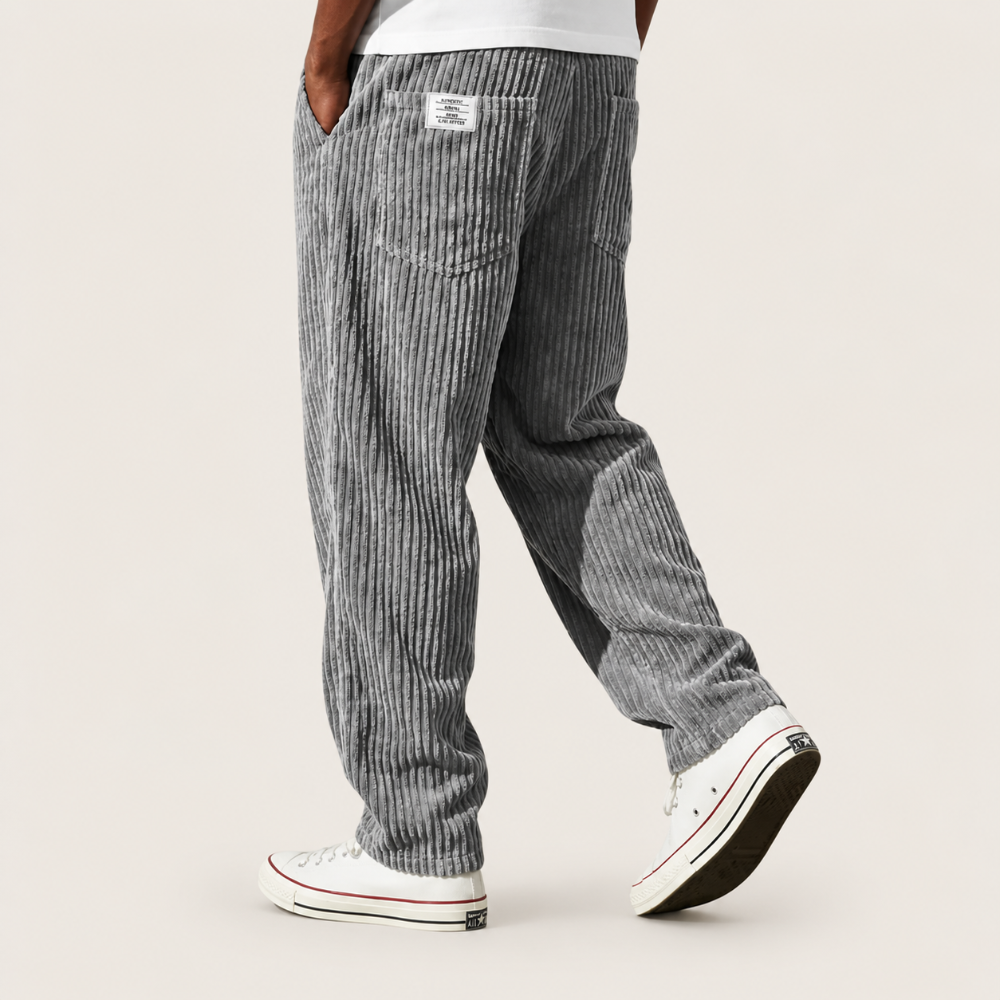 Heren Broek met Wijde Pijpen - Baggy Pasvorm Volledige Lengte