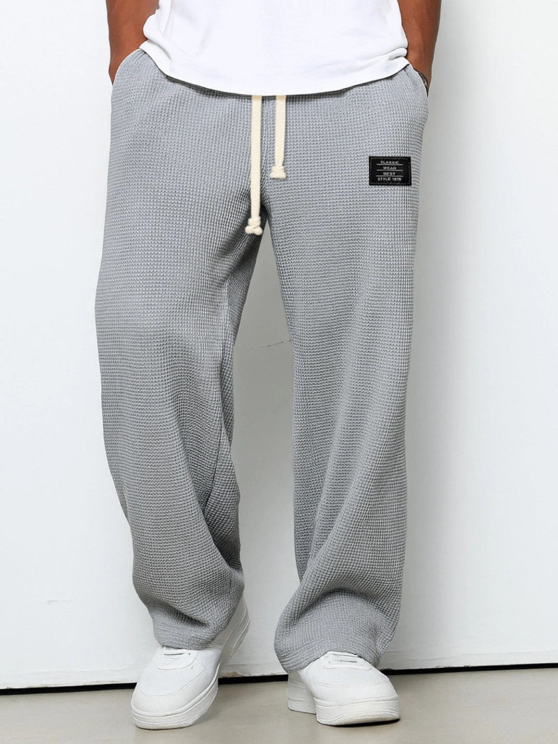 Heren Broek met Wijde Pijpen - Trekkoordtaille Baggy Pasvorm
