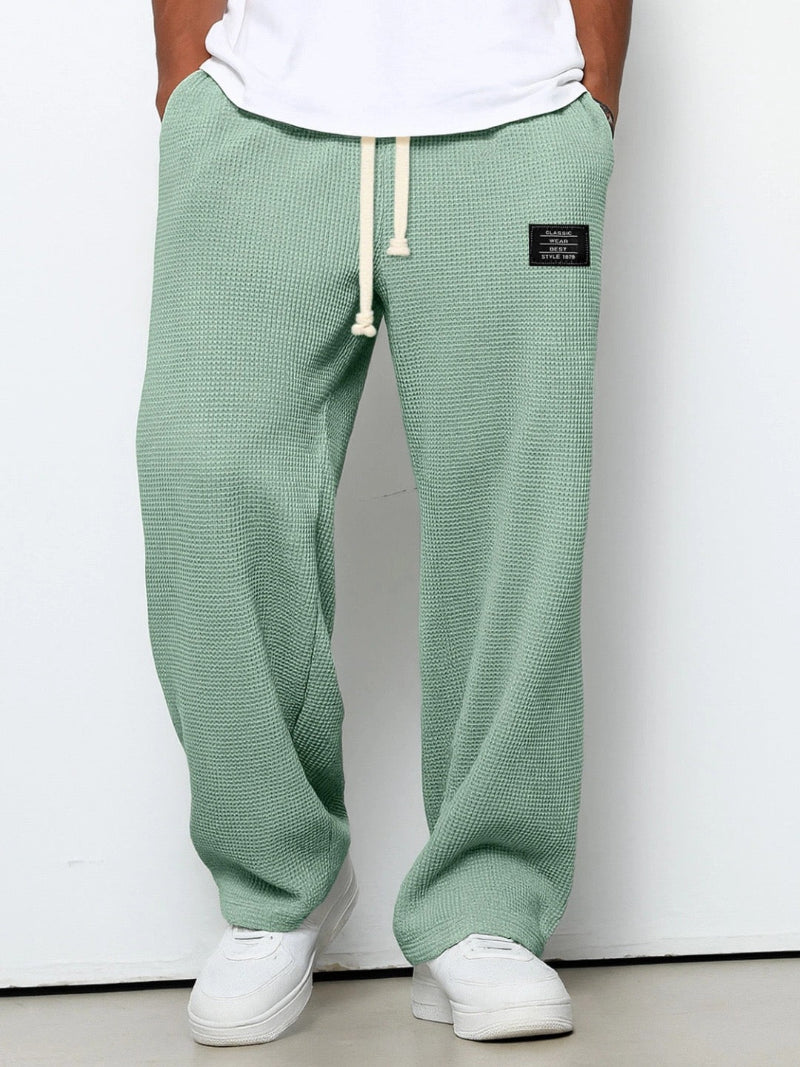 Heren Broek met Wijde Pijpen - Trekkoordtaille Baggy Pasvorm