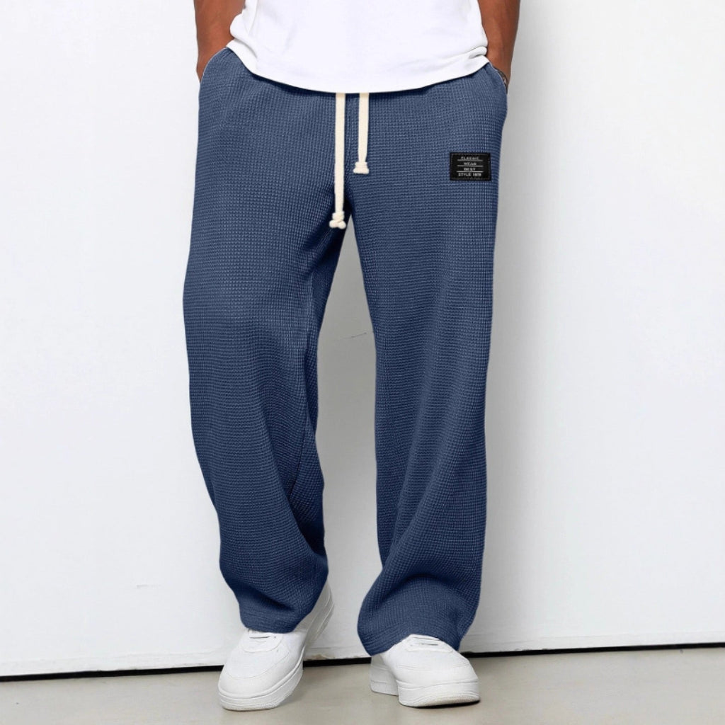 Heren Broek met Wijde Pijpen - Trekkoordtaille Baggy Pasvorm