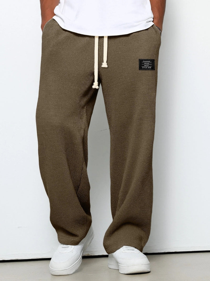 Heren Broek met Wijde Pijpen - Trekkoordtaille Baggy Pasvorm