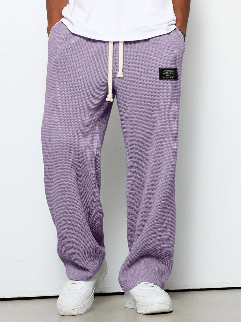 Heren Broek met Wijde Pijpen - Trekkoordtaille Baggy Pasvorm