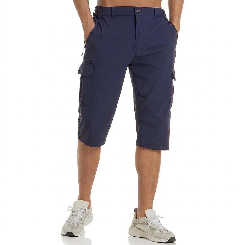 Heren Cargo Capri Shorts - Lengte Tot Onder de Knie