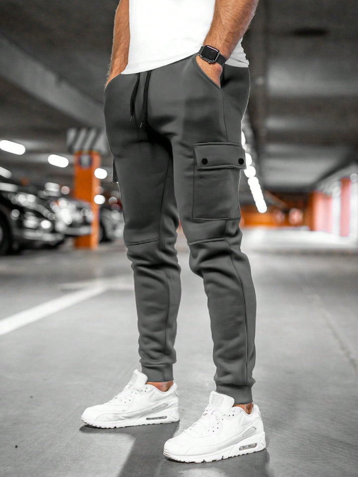 Heren Cargo Joggers - Trekkoord in de Taille en Geribde Boorden