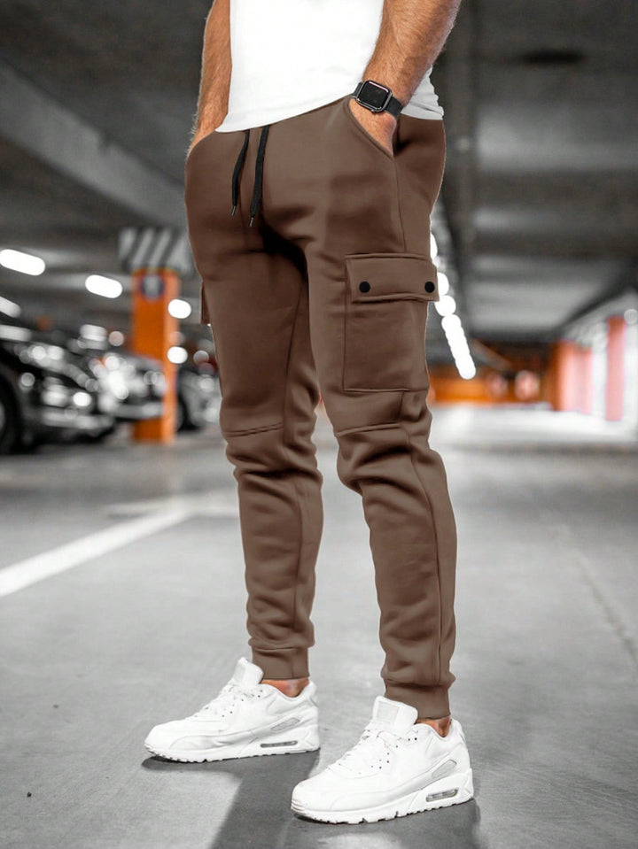 Heren Cargo Joggers - Trekkoord in de Taille en Geribde Boorden