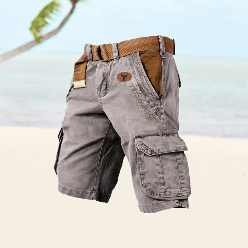 Heren Cargo Shorts - Knielengte met Klepzakken