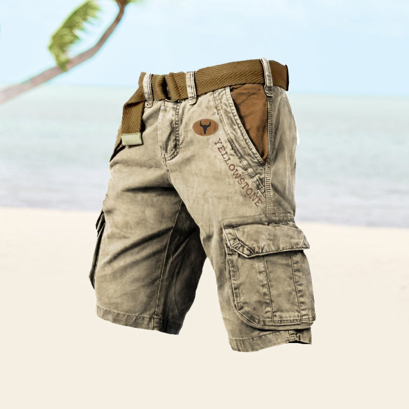 Heren Cargo Shorts - Knielengte met Klepzakken