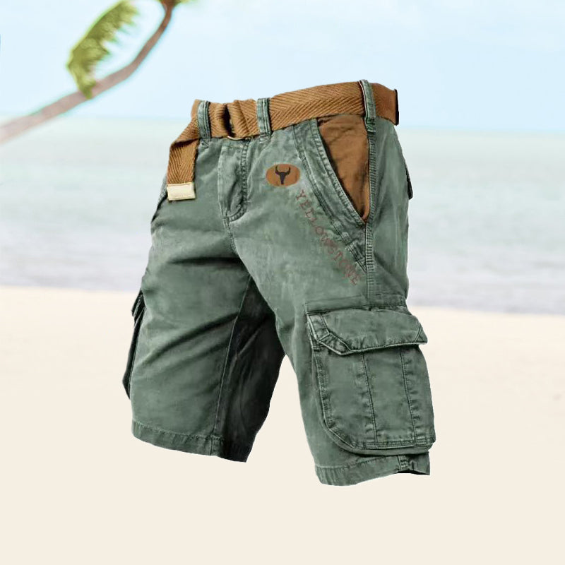 Heren Cargo Shorts - Knielengte met Klepzakken