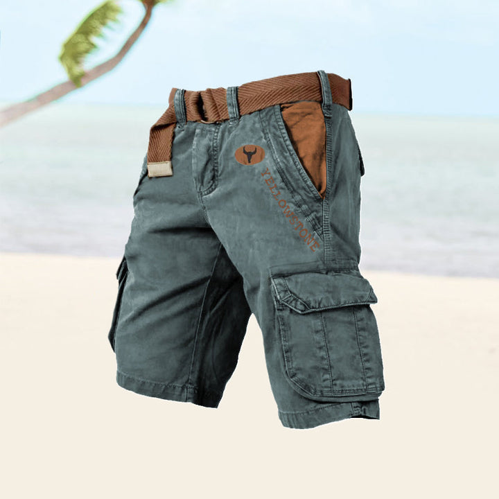 Heren Cargo Shorts - Knielengte met Klepzakken