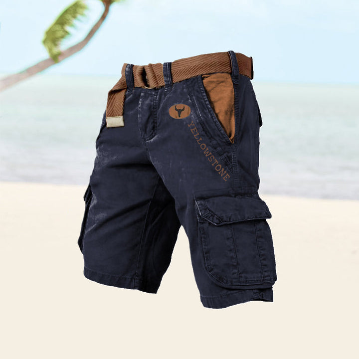 Heren Cargo Shorts - Knielengte met Klepzakken