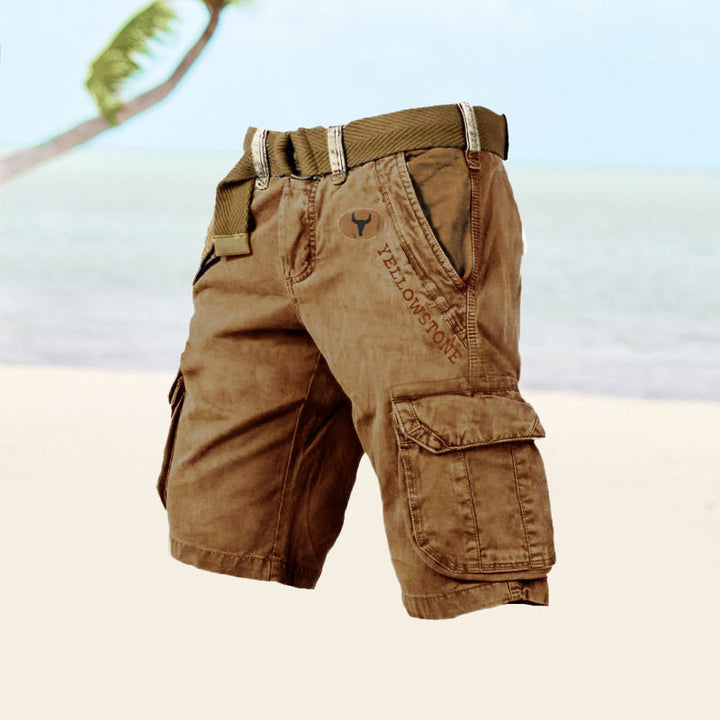 Heren Cargo Shorts - Knielengte met Klepzakken