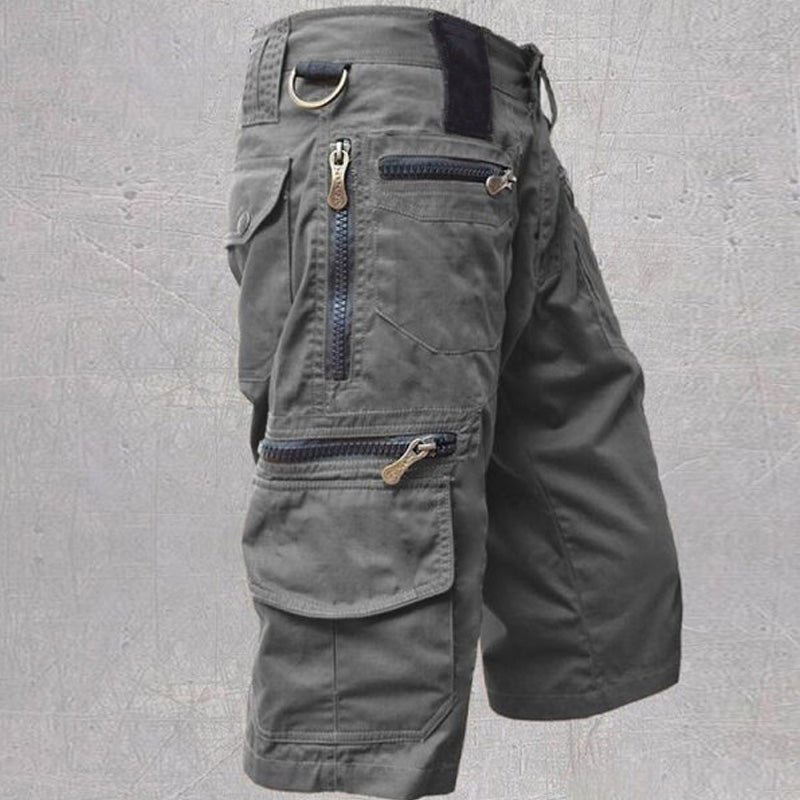 Heren Cargo Shorts - Meerdere Zakken met Ritsdetails Tot de Knie