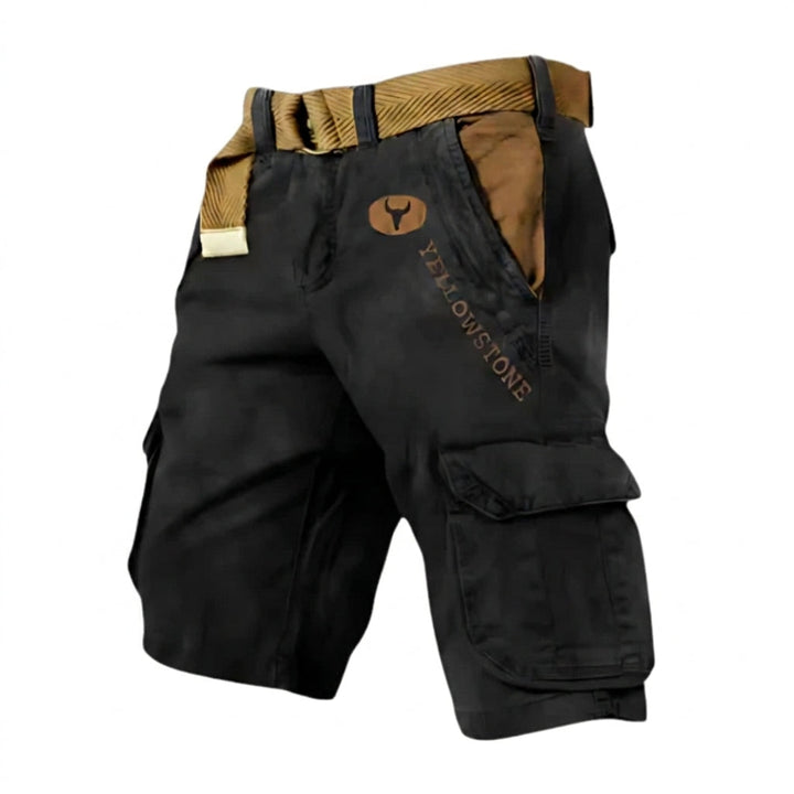 Heren Cargoshort - Klepzakken en Bedrukte Grafische Print