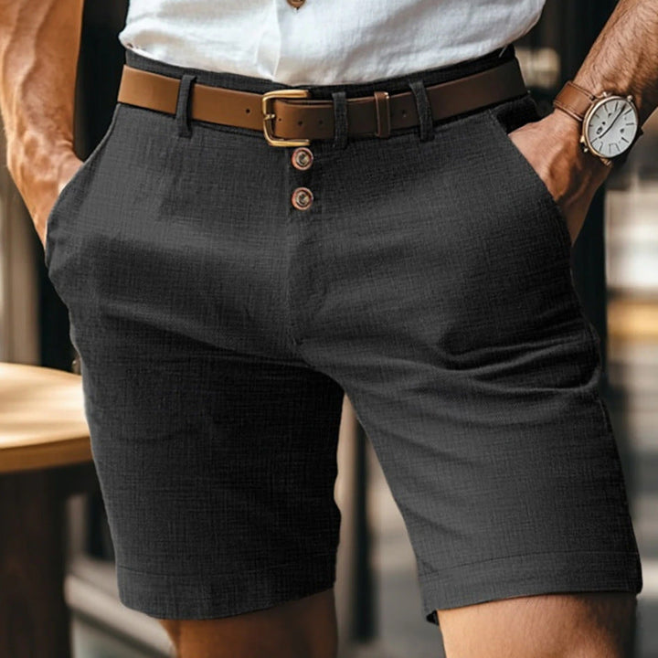Heren Chino Shorts - Knielengte met Knoopsluiting
