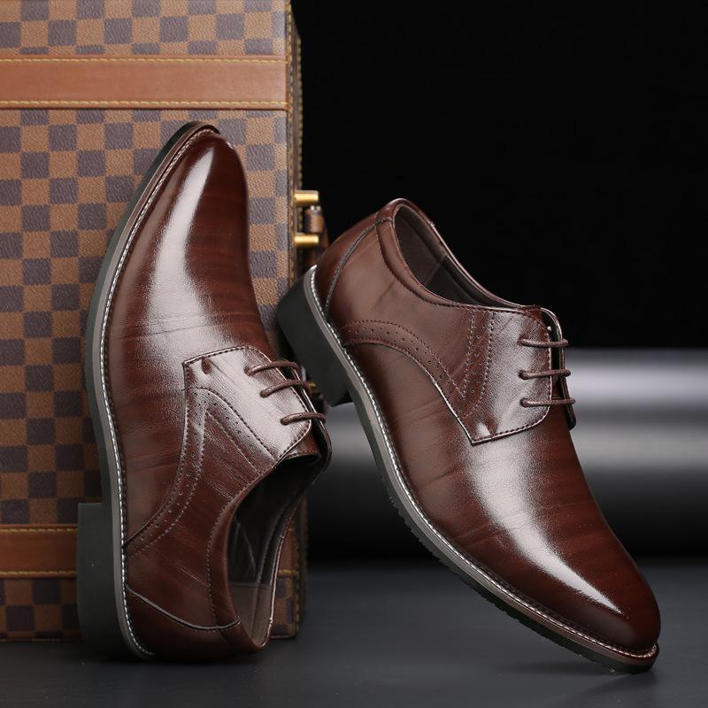 Heren Derby Nette Schoenen - Vetersluiting met Brogue Details