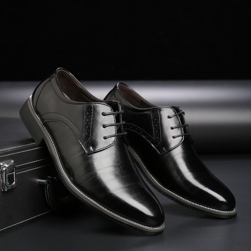 Heren Derby Nette Schoenen - Vetersluiting met Brogue Details