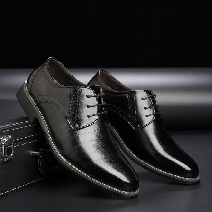 Heren Derby Nette Schoenen - Vetersluiting met Brogue Details